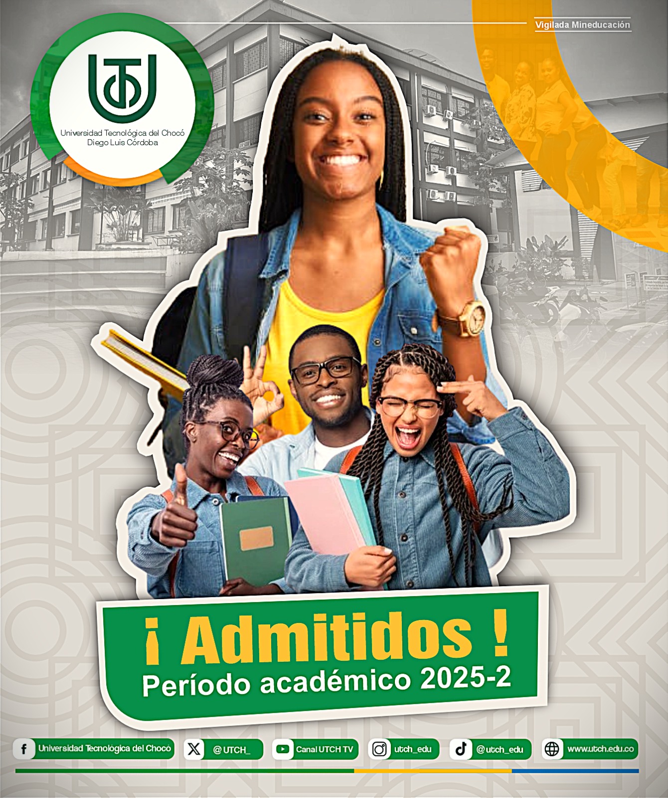 Listado de admitidos por programa periodo académico 2025-2