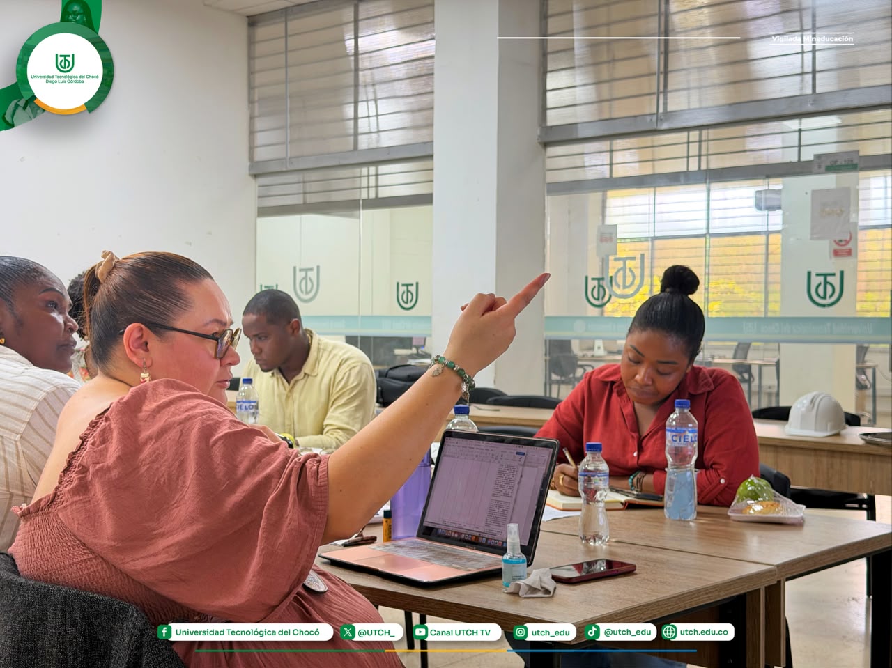 La Universidad Tecnológica del Chocó recibió la visita de acompañamiento y asistencia técnica del equipo Permanecer