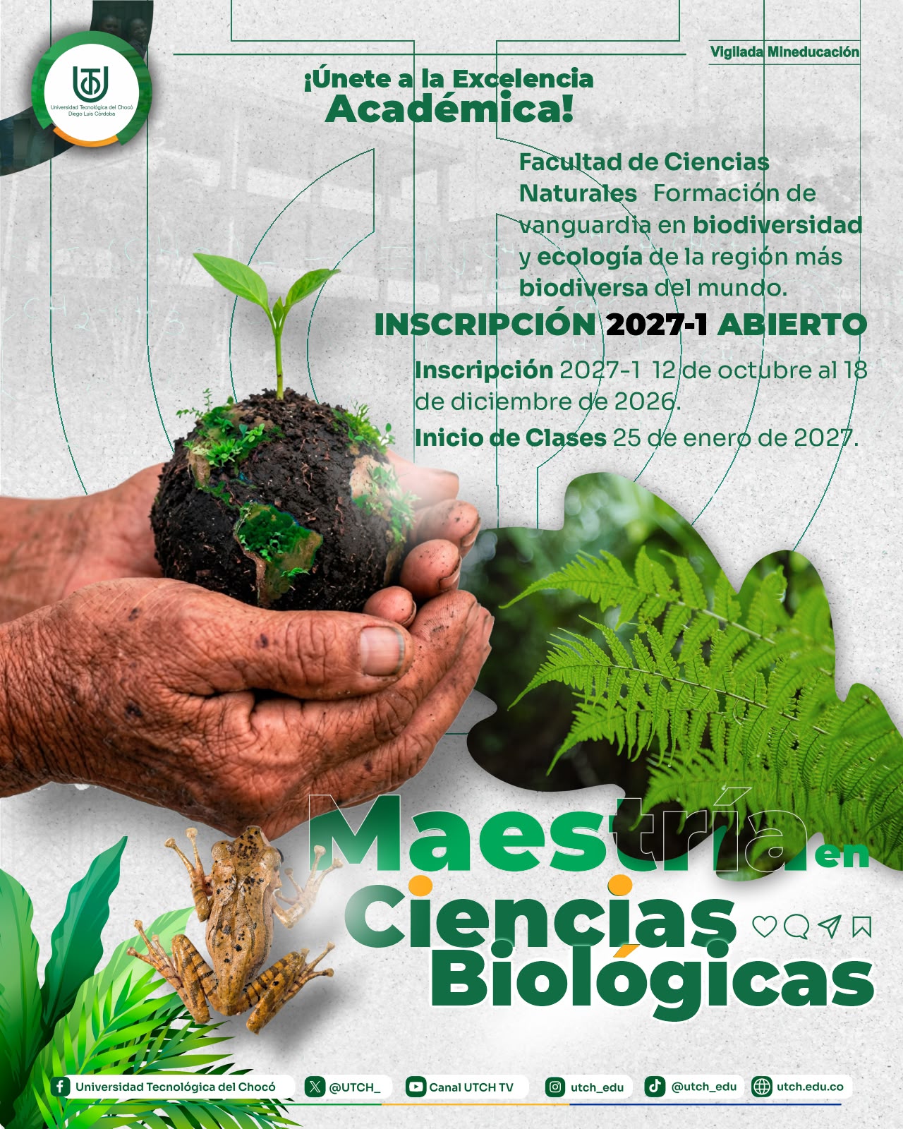 ¡Estudia la biodiversidad donde ocurre! 