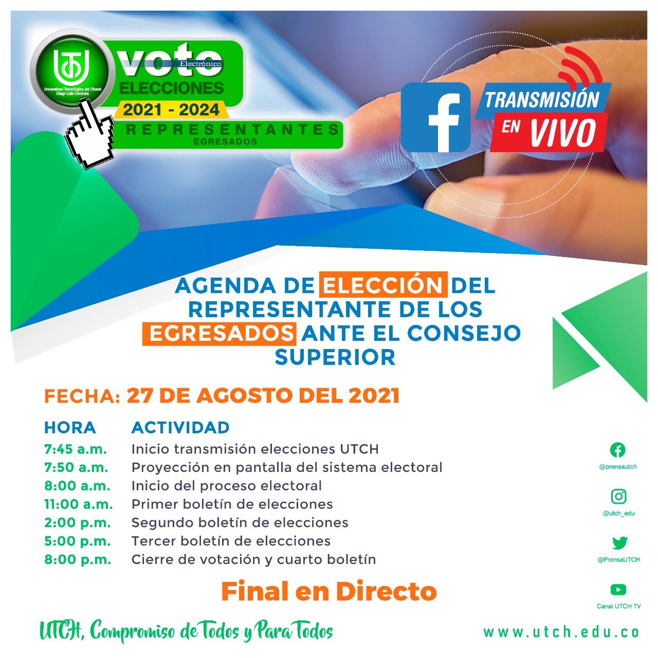 agenda elecciones de egresados