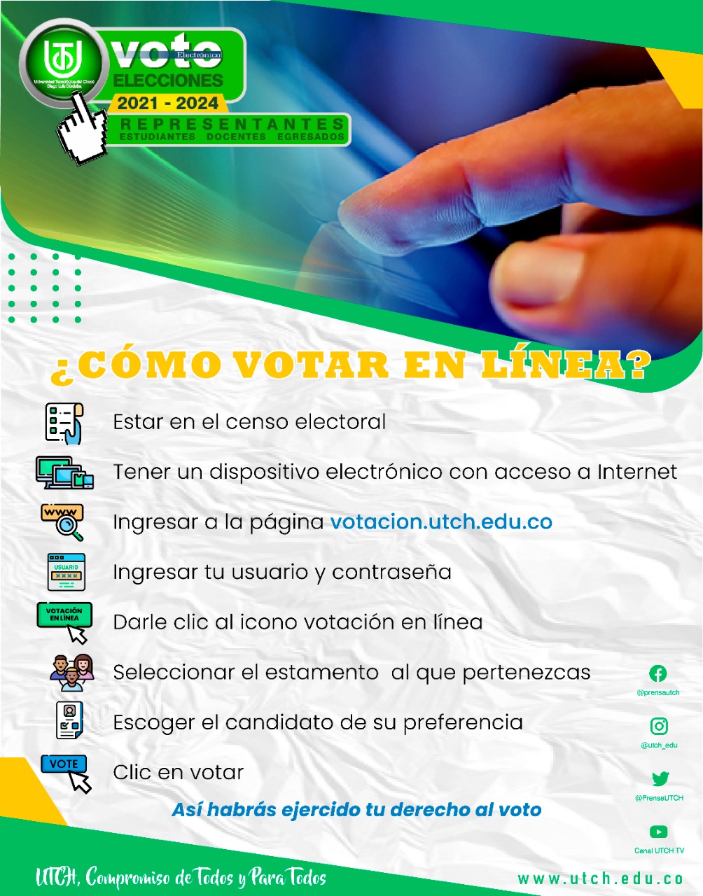 como votar en linea