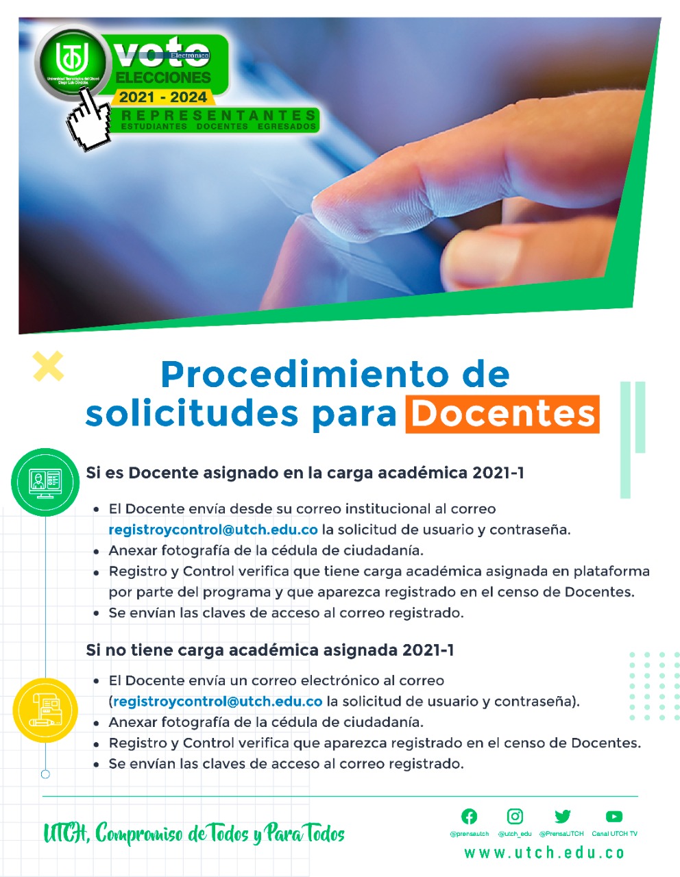 procedimiento solicitud docentes